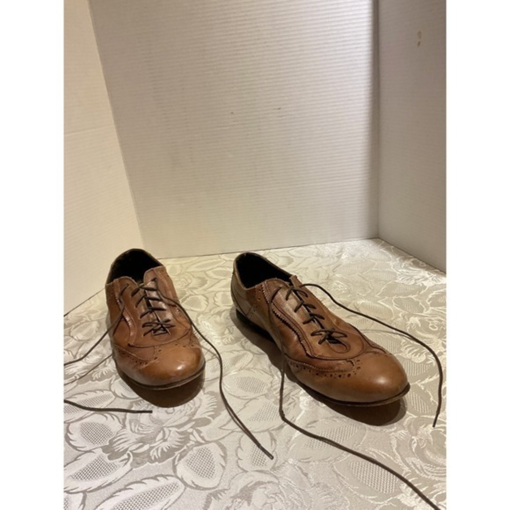 Passo per Passo Oxfords Mens 45 Brown Good Leather Wingtip Brogue Made in Italy